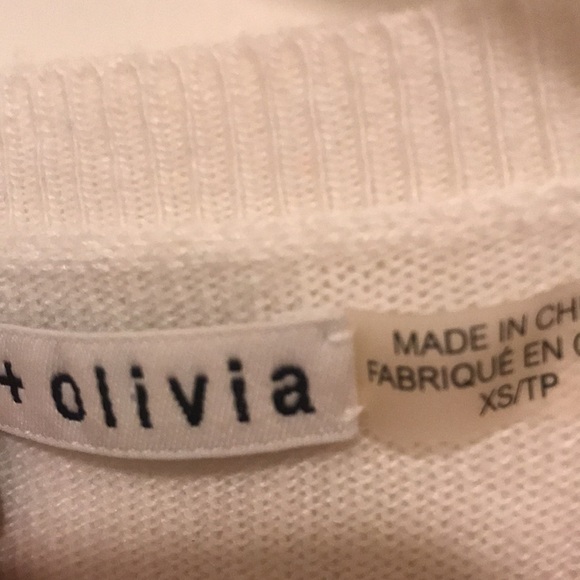 🦜🦢NWT Alice + Olivia Wade Cold Shoulder Knit Sweater Cashmere blend  XS 🦢🦜 - Picture 8 of 9